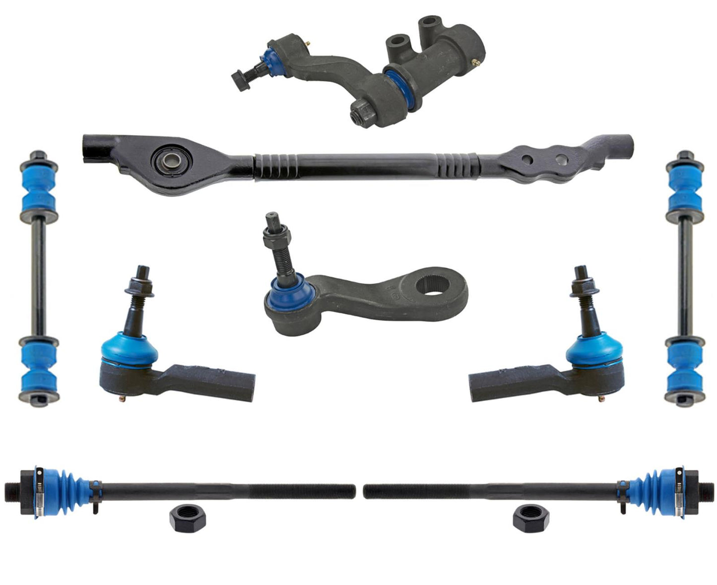 Mevotech Tie Rods Sway Bar Link Idle Arm & Pitman Arm For Sierra 2500 HD 11-19