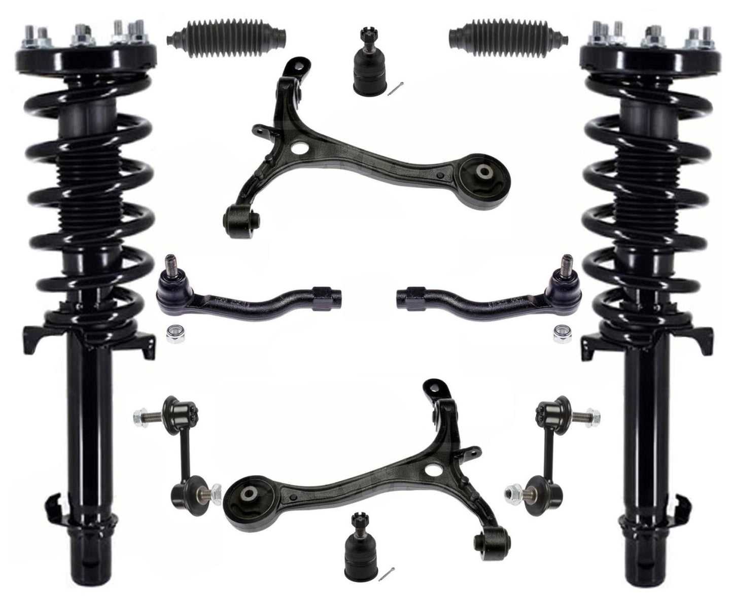 Brazos de control de puntales completos delanteros, tirantes y enlaces para Crosstour 3.5L 12-2015