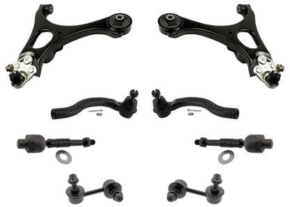 Se adapta a Honda Civic SI 2.0L 06-2011, brazos de control inferiores delanteros, rótulas, varillas de amarre