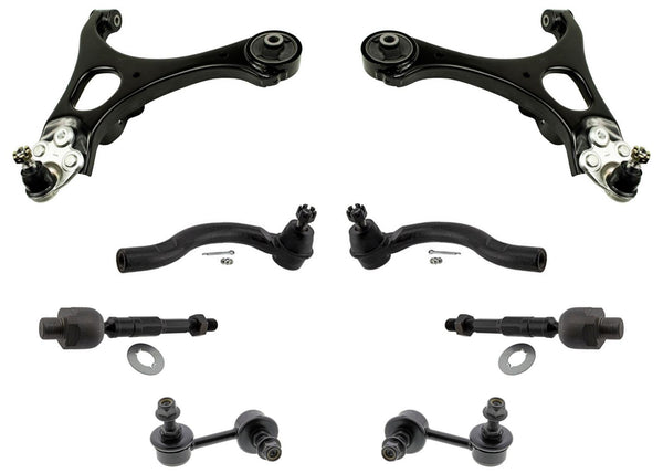 Front Lower Control Arms Ball Joints Tie Rods For Honda Civic SI 2006 2007 2011