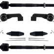 Inner Tie Rods Outer Tie Rods Boots Ball Joints for Jeep Liberty 2006 2007 8pc