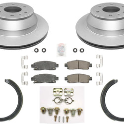 Improved Performance Disc Brake Rotors Pads Shoes for GM Trailblazer 2002-2009