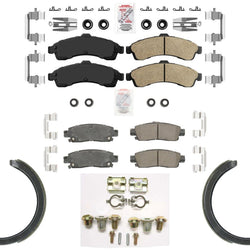 Improved Performance Disc Brake Pads Parking Shoes for GM Trailblazer 2002-2005