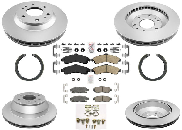 Improved Performance Disc Brake Rotors Pads Shoes for GM Trailblazer 02-05 113"