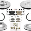 Improved Performance Disc Brake Rotors Pads Shoes for GM Trailblazer 06-09 5.3L