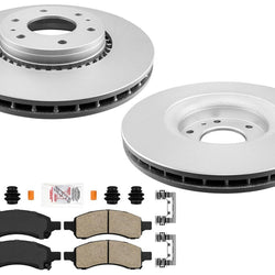 Improved Performance Disc Brake Rotors Pads Shoes for GM Trailblazer 06-09 4.2L