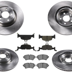 Pastillas de freno de rotores de freno delantero y trasero para Audi A4 Quattro 2.0 Código CYMC 2017-2020