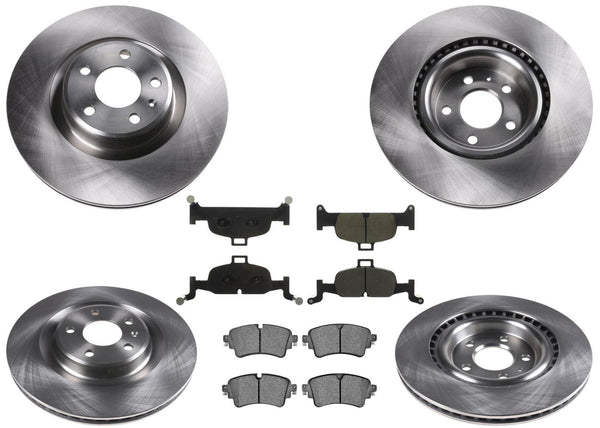 Pastillas de freno de rotores de freno delantero y trasero para Audi A4 Quattro 2.0 Código CYMC 2017-2020