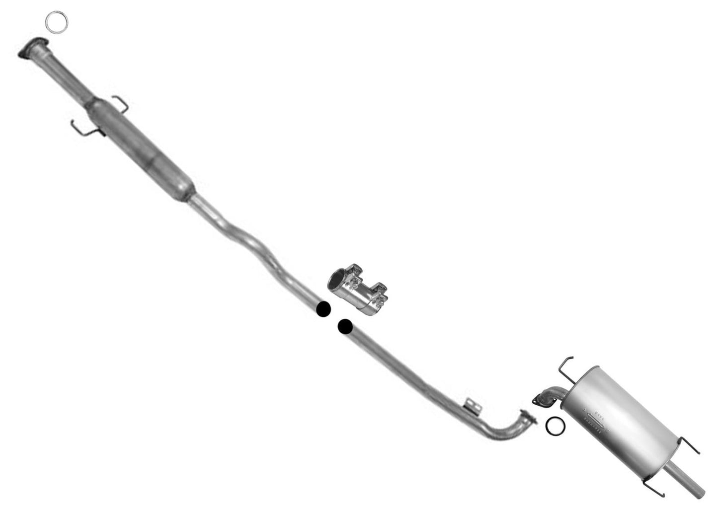Silenciador de tubo de extensión del sistema de escape para Solara Convertible 04-08 solo 3.3L V6