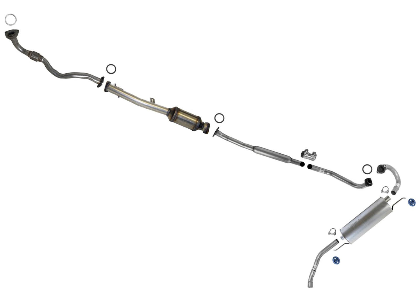 Extension Pipe Muffler Exhaust System for Toyota Rav4 Rav 4 1996 1997 4 Door