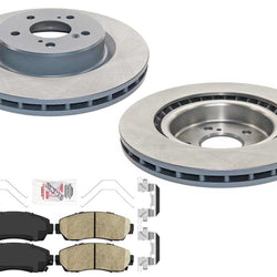 Front Disc Brake Rotors Disc Brake Pads for Acura TLX 2021-2024 SH-AWD 2.0L
