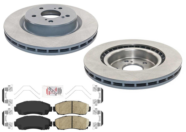 Front Disc Brake Rotors Disc Brake Pads for Acura TLX 2021-2024 SH-AWD 2.0L