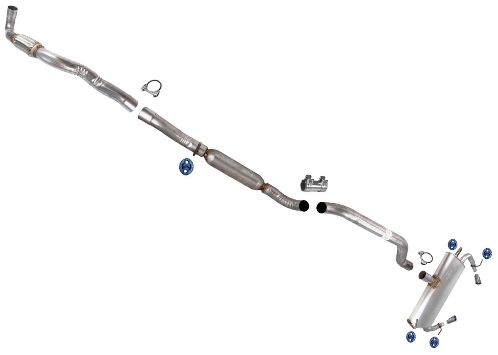 Weld on Resonator Pipe Muffler Exhaust for Dodge Avenger 2011 2012 2013 2014 3.6