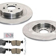 REAR Disc Brake Rotors Disc Brake Pads for Acura TLX SH-AWD & TYPE S 2021-2024