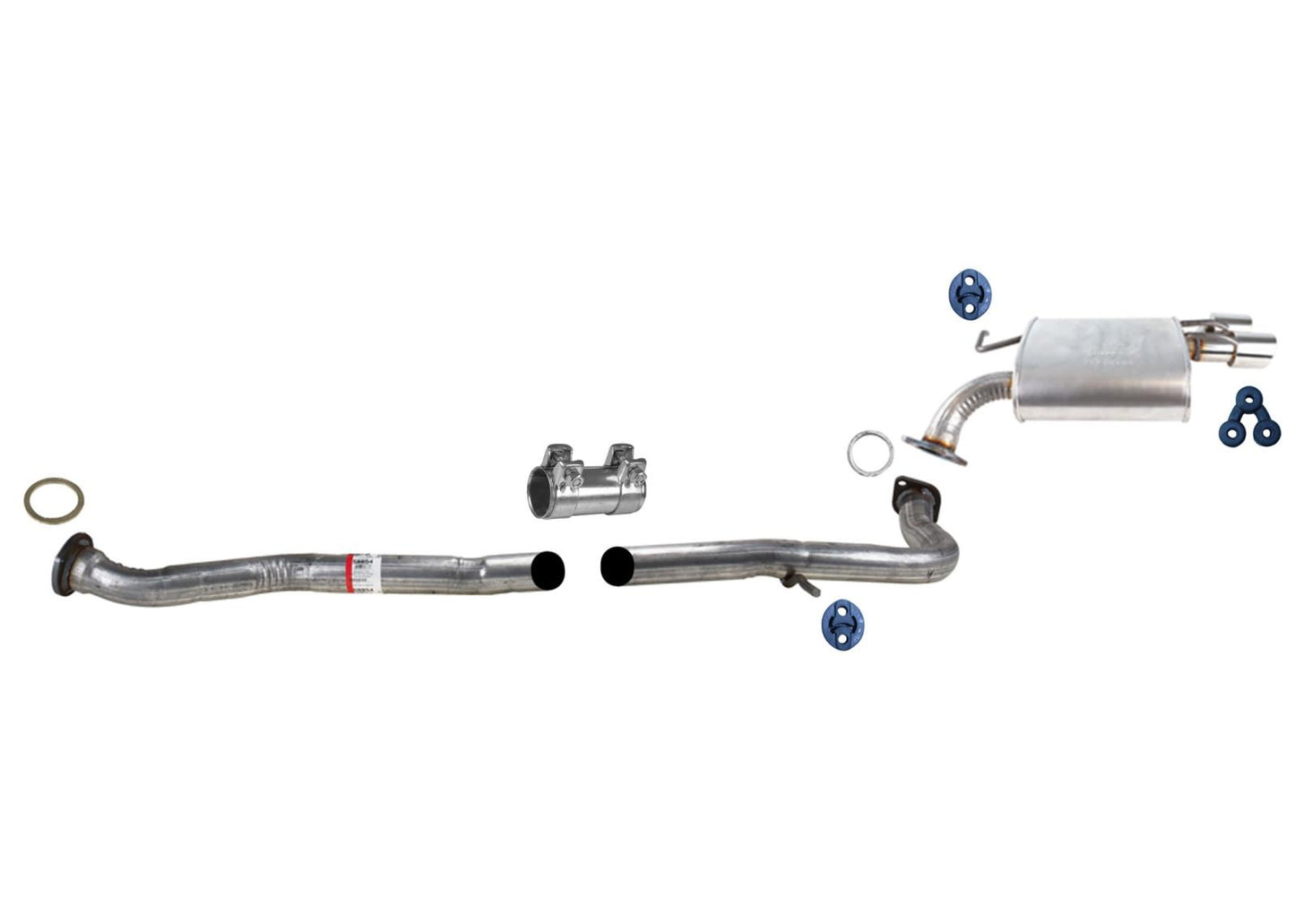 Extension Pipe Muffler Exhaust System for Toyota Camry SE 18-22 2.5 Built in USA