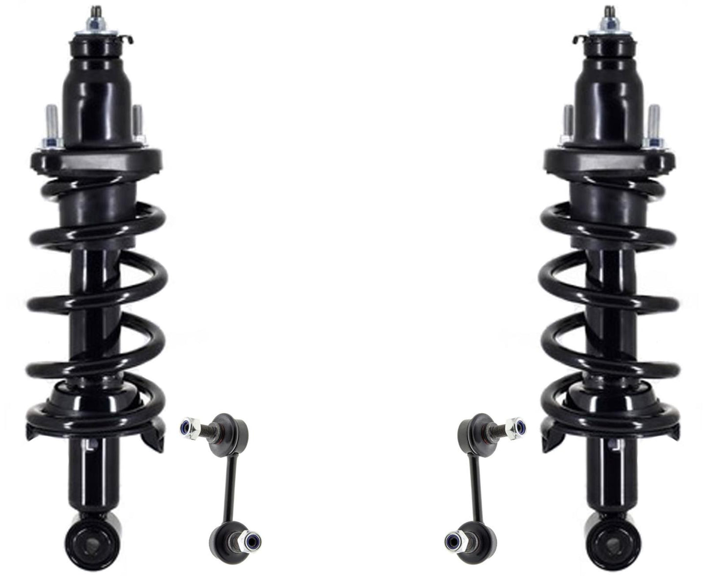 Rear Struts W/ Coil Spring & Rear Sway Bar Links For Honda CR-V 2007 2008 2011