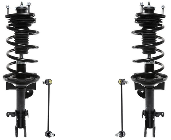 Front Complete Struts W Coil Spring & Links For Honda Pilot 2009 2010 2014 2015