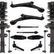 Front Struts Control Arms Tie Rods Links For Chrysler Town & Country 2011 2016