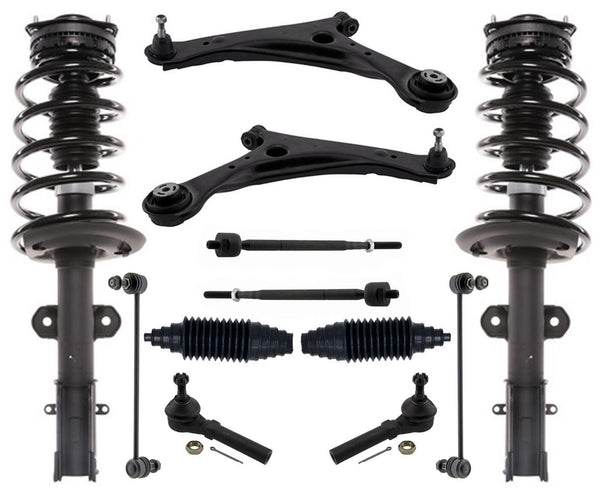 Front Struts Control Arms Tie Rods Links For Chrysler Town & Country 2011 2016