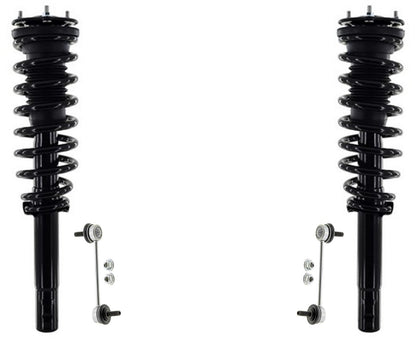 Front Struts W Coil Spring & Sway Bar Links For Ford Fusion 2010 2011 2012 2.5L