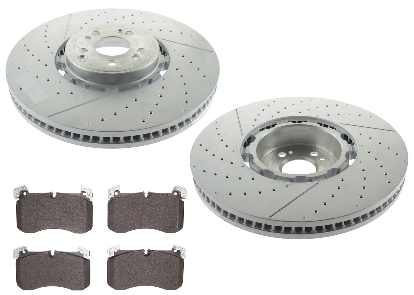 Disc Brake Rotors Brake Pads for Mercedes Benz GLE53 AMG 21-24 Red Brembo Calipr