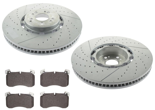 Disc Brake Rotors Brake Pads for Mercedes Benz GLE53 AMG 21-24 Red Brembo Calipr