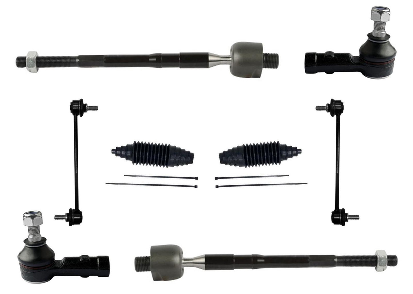 Inner Tie Rods Outer Tie Rods Sway Bar Links For Chevrolet Spark & EV 2011-2017