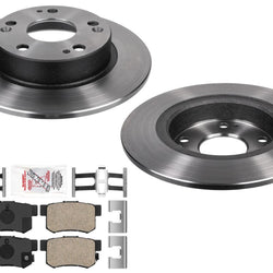 Rear Performance Carbon Disc Brake Rotors Pads for Honda Civic Si 2006-2011