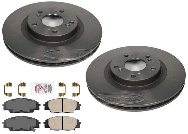 Performance Carbon Disc Brake Rotors Pads for Honda Civic Si 2006-2011