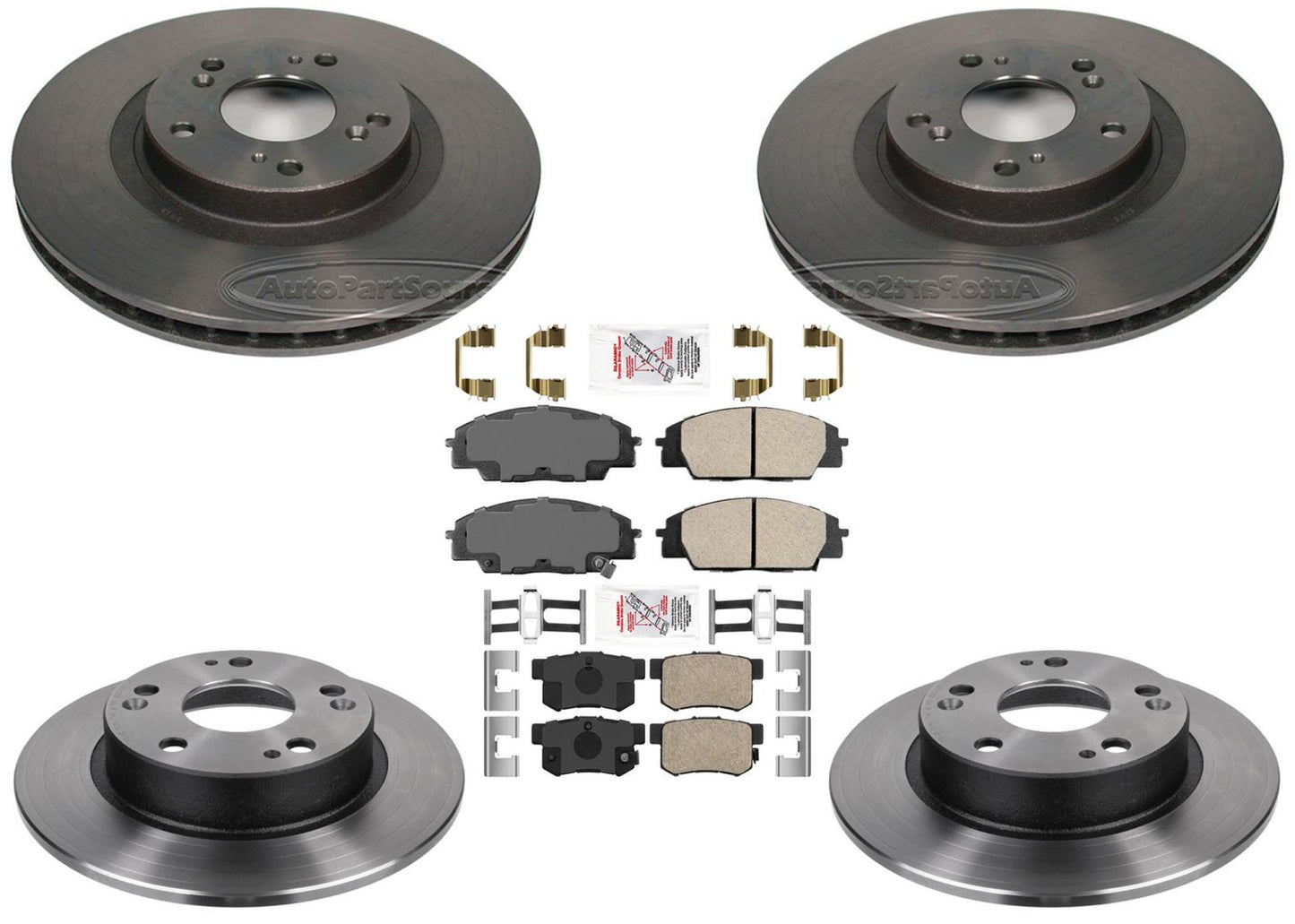 Performance Carbon Disc Brake Rotors Pads for Honda Civic Si 2006-2011