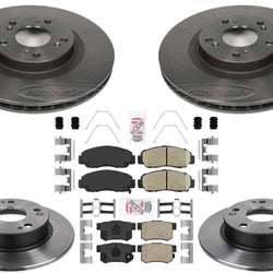 Performance Carbon Disc Brake Rotors Pads for Acura CSX 2006-2011