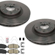 Front Performance Carbon Disc Brake Rotors Pads for Acura CSX 2006-2011