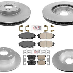 AME Improved Performance Disc Brake Rotors Pads for Acura RSX Type S 2002-2006