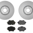 PRO GEO Coated Front Disc Brake Rotors Pads for BMW X3 2018-2022 2.0L