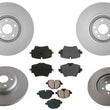 PRO GEO Coated Front & Rear Disc Brake Rotors Pads for BMW X3 2018-2022 2.0L