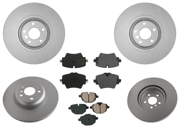 PRO GEO Coated Front & Rear Disc Brake Rotors Pads for BMW X3 2018-2022 2.0L