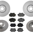 PRO GEO Coated Front Disc Brake Rotors Pads for BMW 330e 430i 2021-2022 2.0L