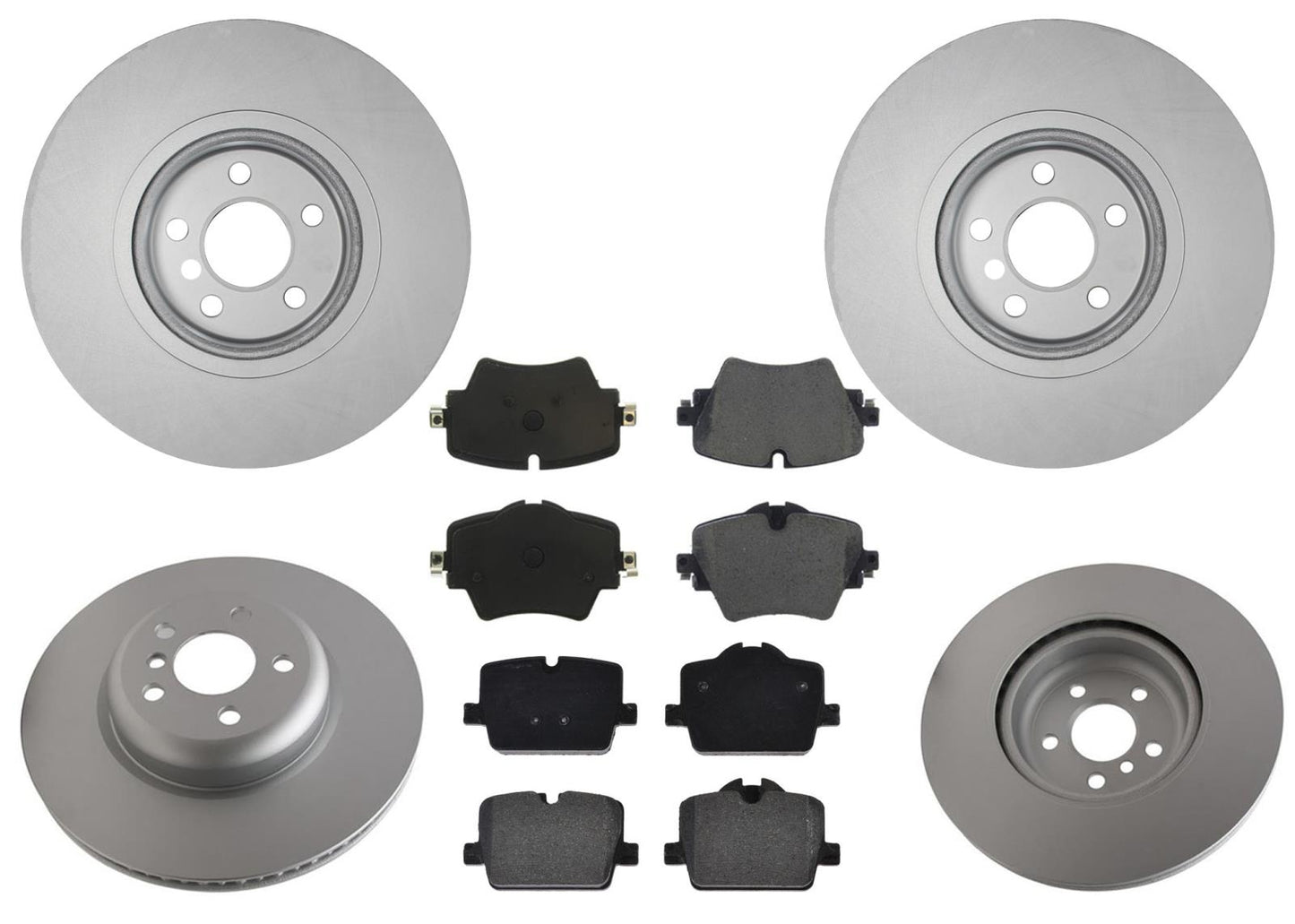 Front Geo Coated Disc Brake Rotors & Brake Pads for BMW 330e 430i 2021-2022 2.0L