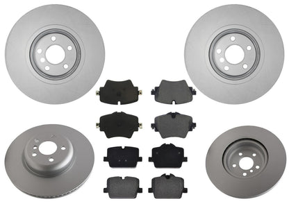 Front Geo Coated Disc Brake Rotors & Brake Pads for BMW 330e 430i 2021-2022 2.0L