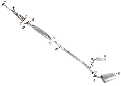 Dual Exhaust System Dual Rear Mufflers For Police Interceptor Utility 2013-2019 - Photo 1