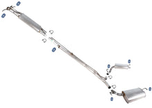 Dual Exhaust System Dual Rear Mufflers For Ford Police Interceptor Utility 13-19