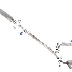 Dual Exhaust System Dual Rear Mufflers For Ford Police Interceptor Utility 13-19