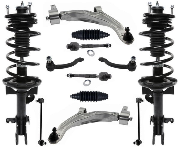 Front Struts Control Arms Tie Rods & Links For Honda Pilot 2009 2010 2014 2015