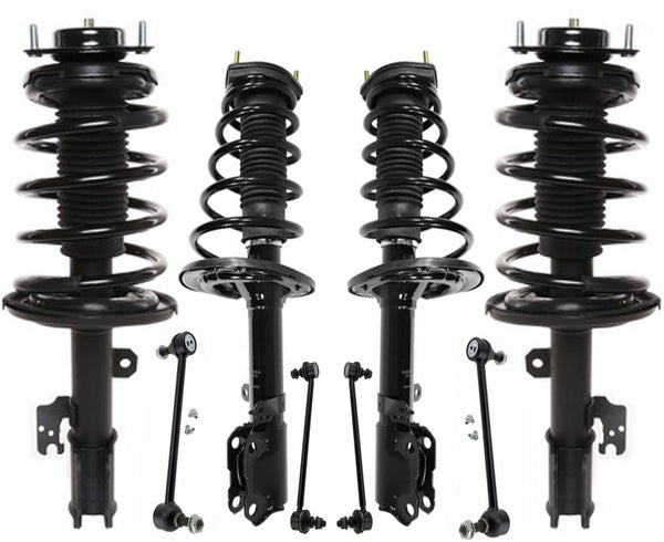 Front & Rear Complete Struts & Links For Toyota Camry 2007 2008 2009 2010 2011