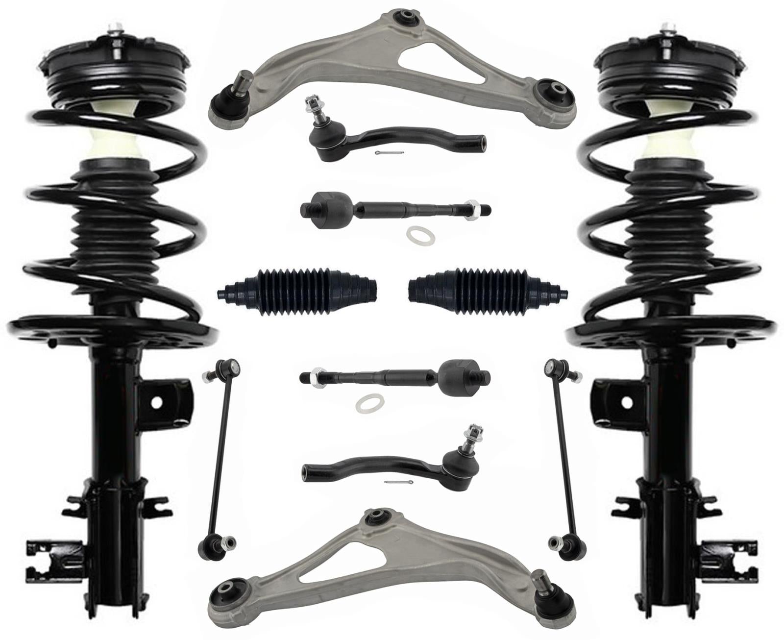 Front Struts Control Arms Tie Rods & Links For Nissan Altima 2014 2015 2018 - Photo 1