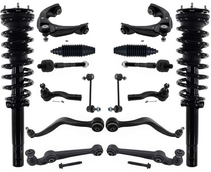 Front Struts Control Arms Tie Rods & Links For Ford Fusion 10-12 16 Inch Wheel