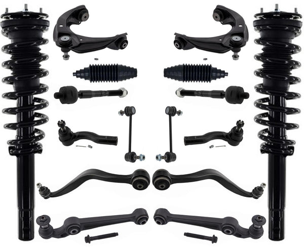 Front Struts Control Arms Tie Rods & Links For Ford Fusion 10-12 16 Inch Wheel