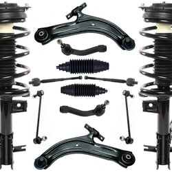 Front Struts Control Arms Tie Rods & Links For Nissan Sentra 2007 2010 2012