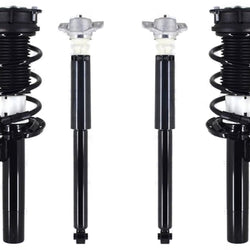 Front Struts W/ Coil Spring & Rear Complete Shocks For Volkswagen Jetta 2019 23