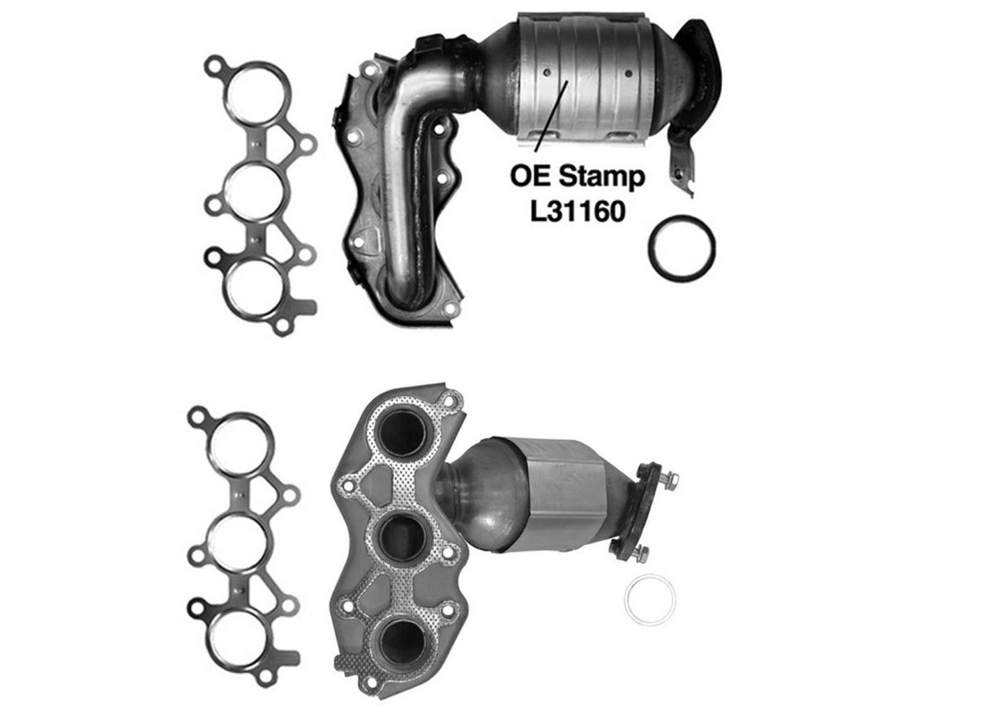 New York California CARB Approved Catalytic Converter For Lexus ES350 2007-2011